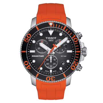 Tissot Seastar 1000 Chronograph Black Dial Men's Watch - Kamal Watch Company