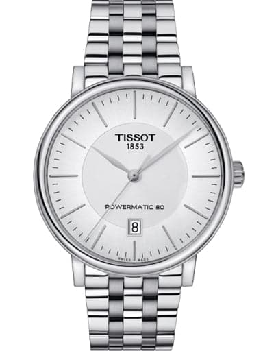 Tissot T-Classic Carson PowerMatic 80 Silver Dial Men's Watch - Kamal Watch Company