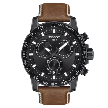 Tissot Supersport Chrono Quartz Black Dial Men's Watch - Kamal Watch Company