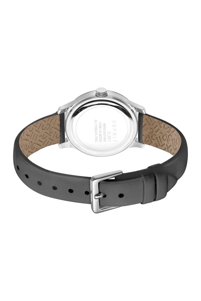 Esprit Womens 38 mm Light Grey Dial Leather Analog Watch - ES1L351L0025 - Kamal Watch Company