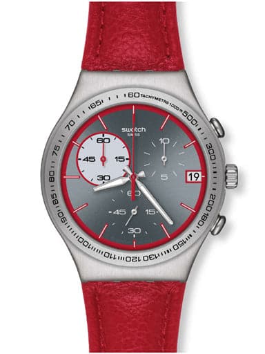 SWATCH IRONY CHRONO RED WINK YCS558 - Kamal Watch Company