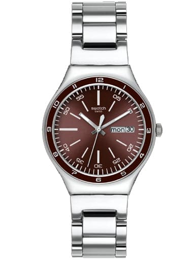 SWATCH IRONY BIG BURGUNDY DECENCY YGS752G - Kamal Watch Company