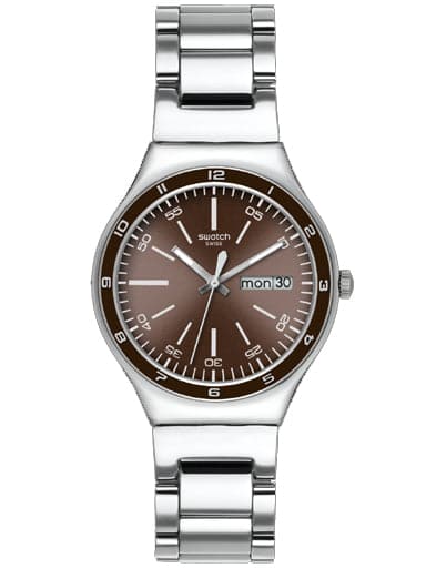 SWATCH IRONY BIG BROWN DECENCY YGS753G - Kamal Watch Company