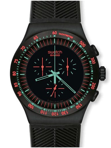 SWATCH THE CHRONO MINT IN DARK YOB105 - Kamal Watch Company