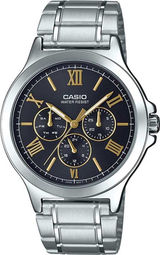 Casio Enticer Men Silver Multi-Dial - Men'S Watch A1893