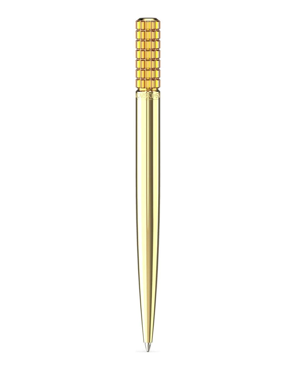 Swarovski Lucent Yellow Chrome-Plated Ballpoint Pen 5618156 - Kamal Watch Company