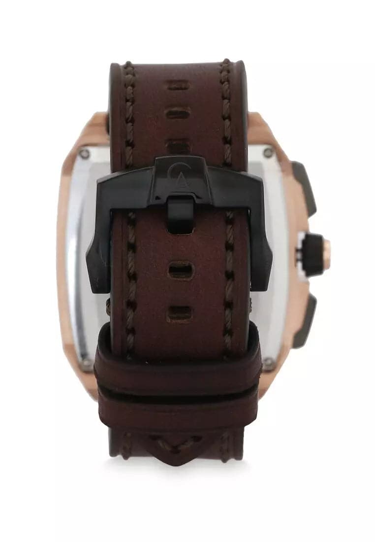 Alexandre Christie Alexandre Christie Men's Watch - Black Rosegold - Leather Strap - 6617 MCLBRBA - Kamal Watch Company