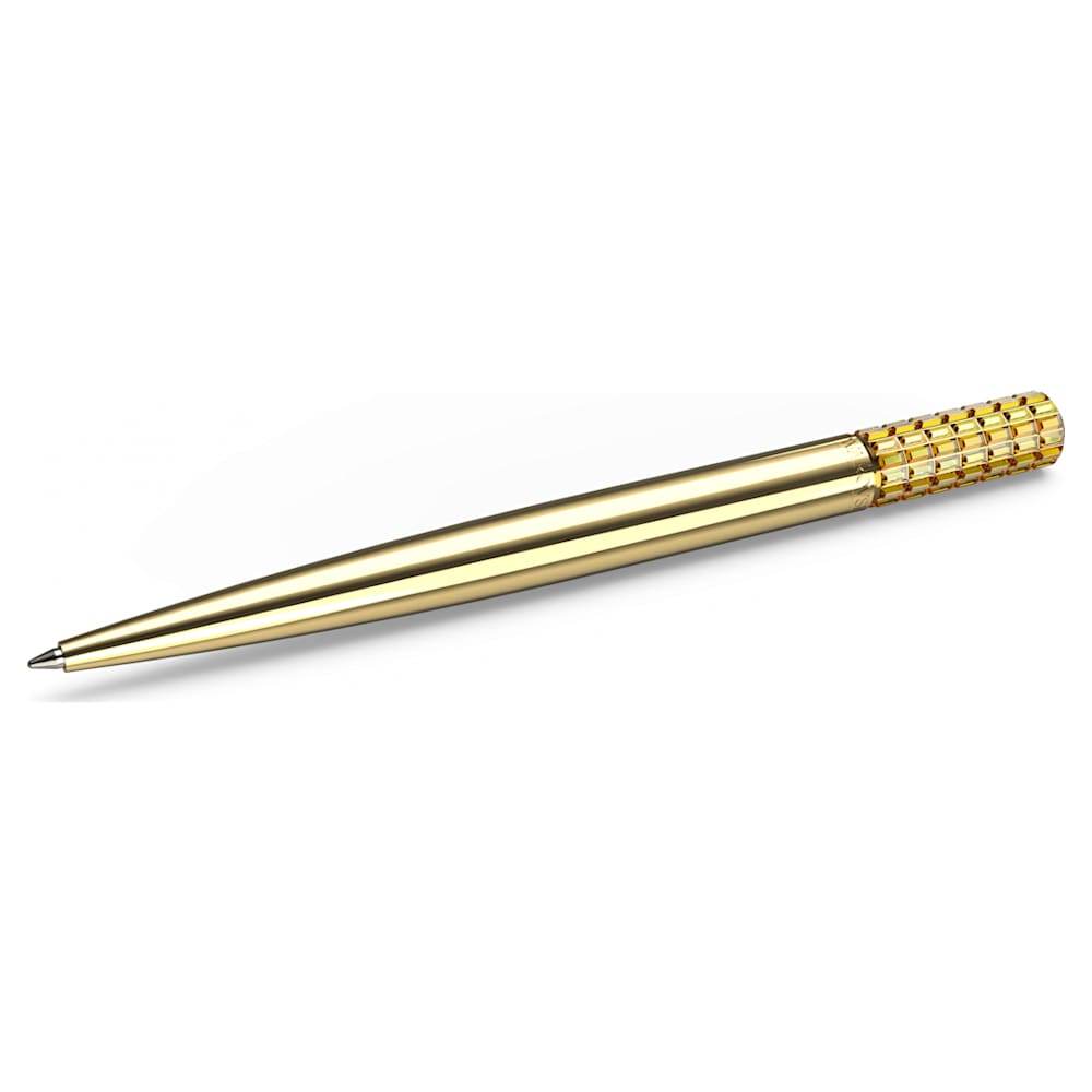 Swarovski Lucent Yellow Chrome-Plated Ballpoint Pen 5618156 - Kamal Watch Company