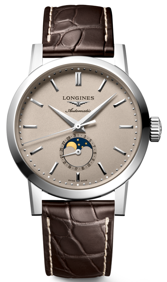 Longines Heritage Classic Moonphase Automatic Mens Watch - Kamal Watch Company