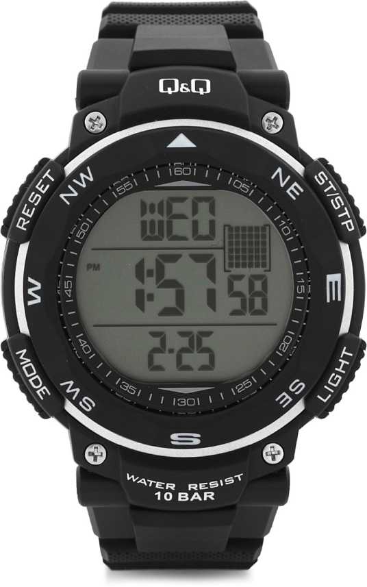 Q&Q White Dial  Digital Watch For Men