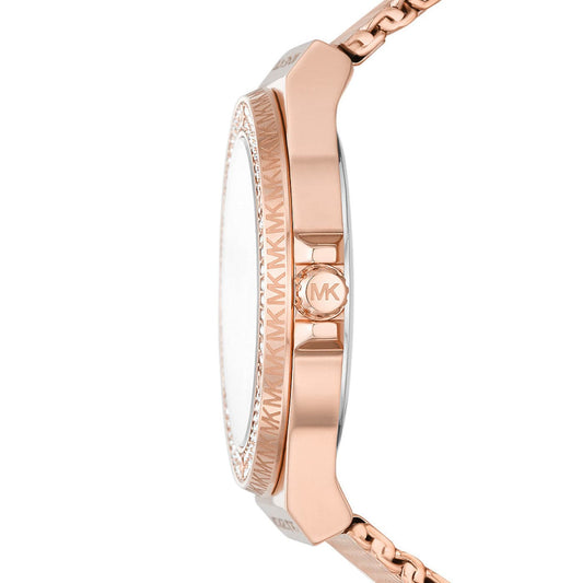 Michael Kors Lennox 37 mm Rose Gold Dial Stainless Steel Analog Watch for Women - MK7336I - Kamal Watch Company