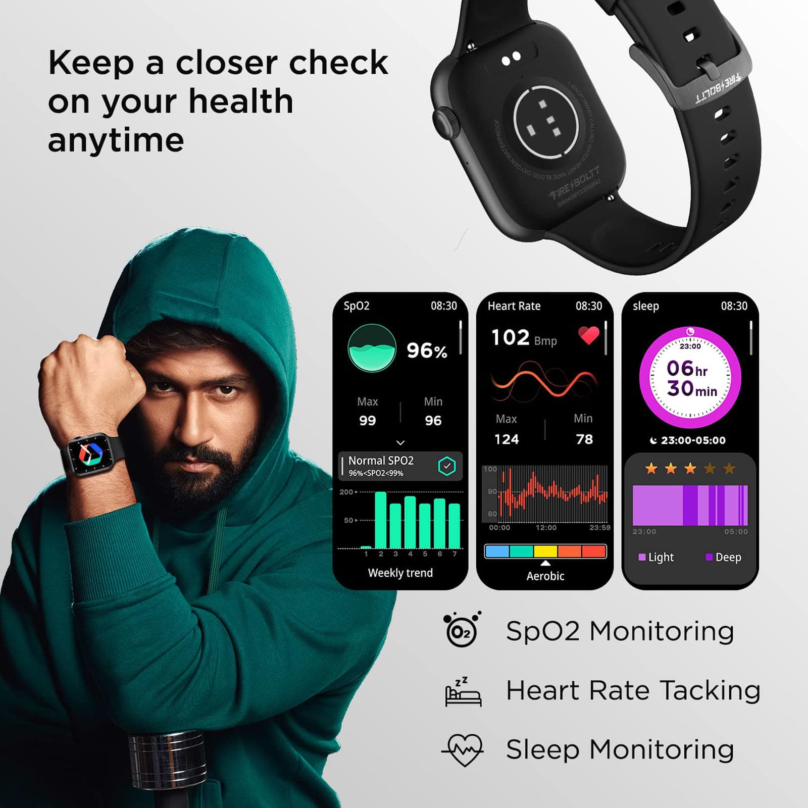 Fire-Boltt Ring 3 Smart Watch 1.8 Biggest Display with Advanced Bluetooth  Calling Chip, Voice Assistance,118 Sports Modes, in Built Calculator &  Games, SpO2, Heart Rate Monitoring (Rose-Gold) : Amazon.in: Fashion