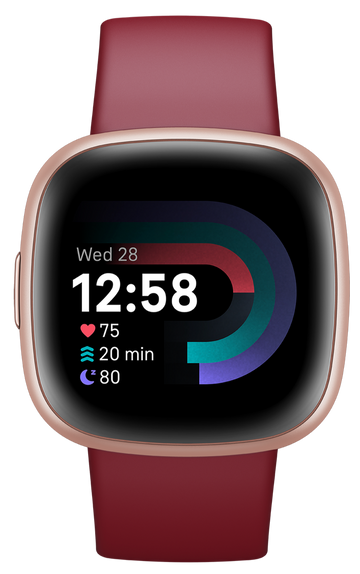 Fitbit Versa 4 Beet Juice/ Copper Rose Aluminium FB523RGRD-FRCJK - Kamal Watch Company