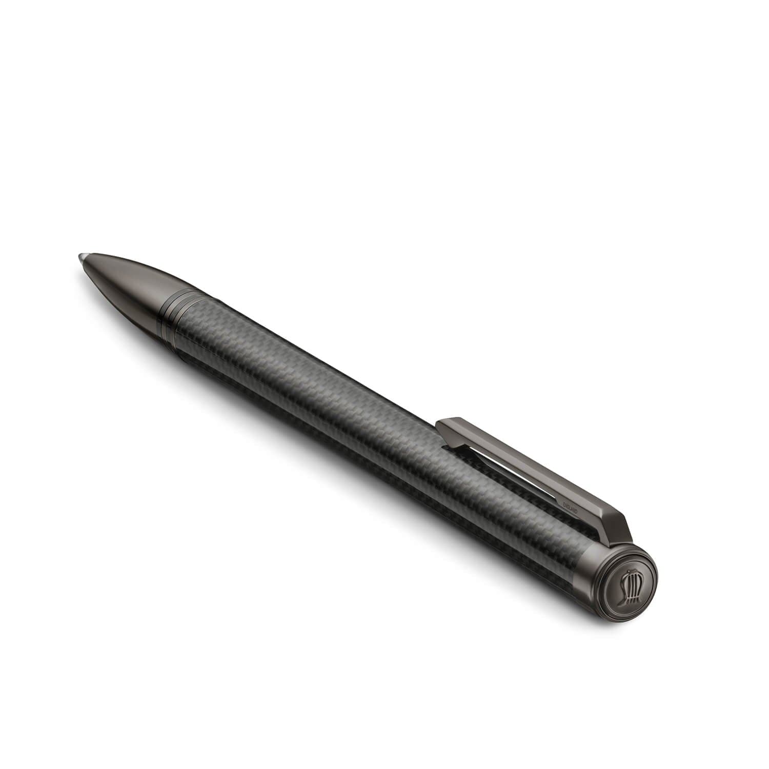 LAPIS BARD Contemporary Special Edition Torque Ballpoint Pen - Carbon Fibre with Gunmetal Trim WP31612 - Kamal Watch Company